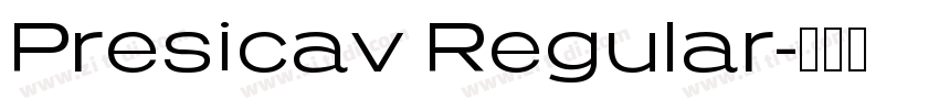 Presicav Regular字体转换